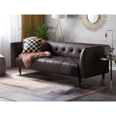 Fougeres 3 Seater Genuine Leather Sofa