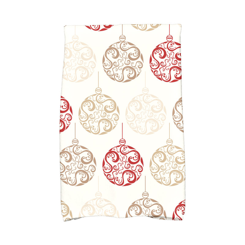 Elna Hand Towel, Red/Brown/White