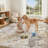 Abstract Modern Boho Area Rug Non-Shedding Low-Pile Carpet for Living Room, Bedroom, or Office-129063826