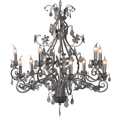 Eklund 10 - Light Candle Style Chandelier