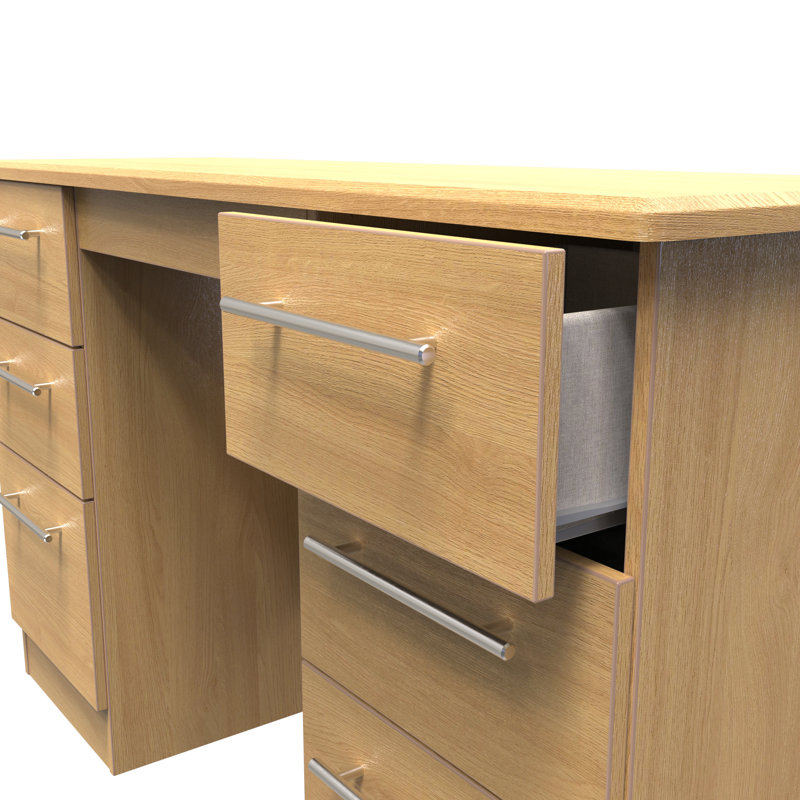 Fully Assembled Lyndale Dressing Table, English Oak