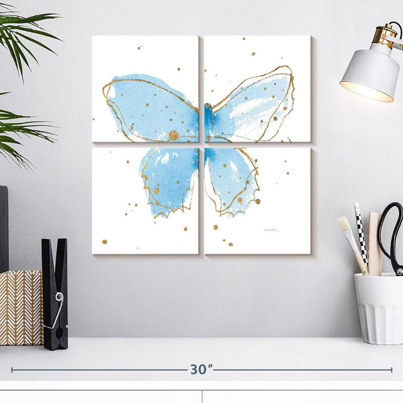 Brampt Gilded Butterflies III, 18" H x 18" W