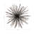 Iron Metal Orb with Abstract Chain-Link Burst Design Modern Decorative Sculptural Accent Contemporary Art Object-259226452-259226455