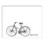 « bicycle sketch », impression sur toile tendue