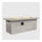 60in Concrete Fire pit table Rectangular  Propane Gas Fire Pit Table with Storage Cabinet