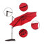 Parasol de marché de 120 po avec support Ruhina