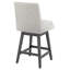 Lark Manor ™, tabourets de bar 26 po à hauteur de comptoir pivotant à 360 ° avec dossier haut pour îlot de cuisine et de bar Lark Manor ™, ensemble de 1, tissu performance gris anthracite-1068308035