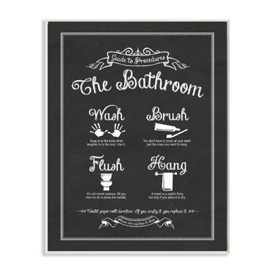 " Guide To The Bathroom Icons "