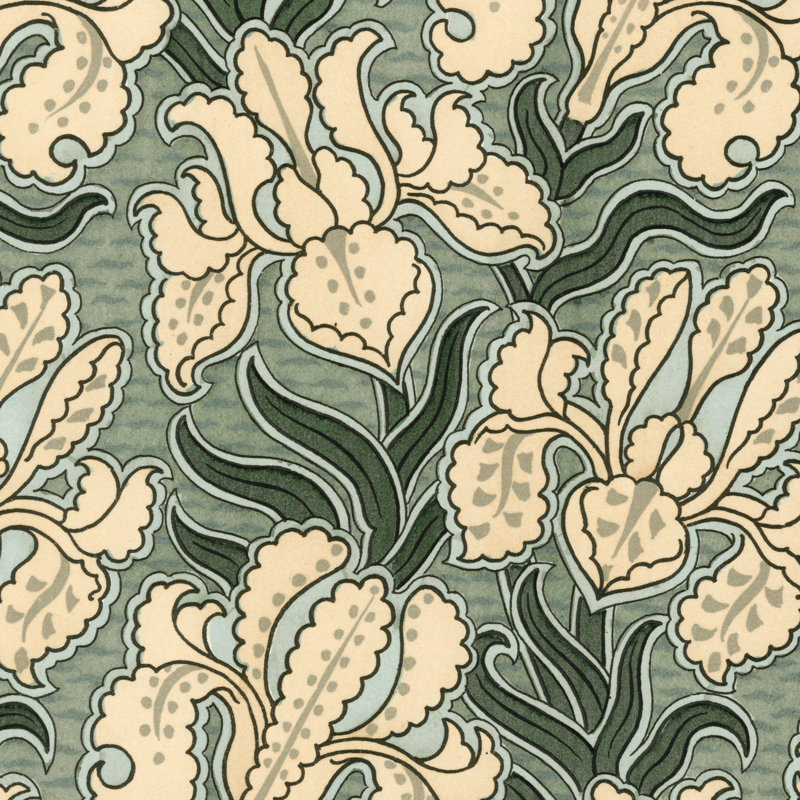 Nouveau Textile Motif II by Vision Studio - Wrapped Canvas Painting, 122cm H x 122cm W