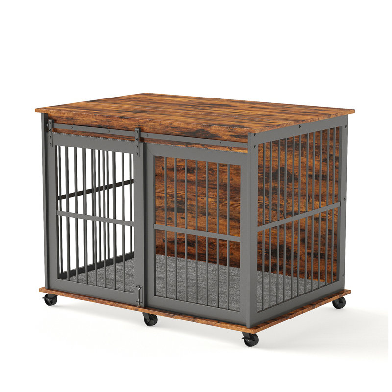 Table d'appoint sur roulettes Furniture, Brun