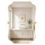 Miroir de salle de bain mural 24 po x 36 po à finition dorée brossée de 24 po x 36 po ADA-841025995-841025997