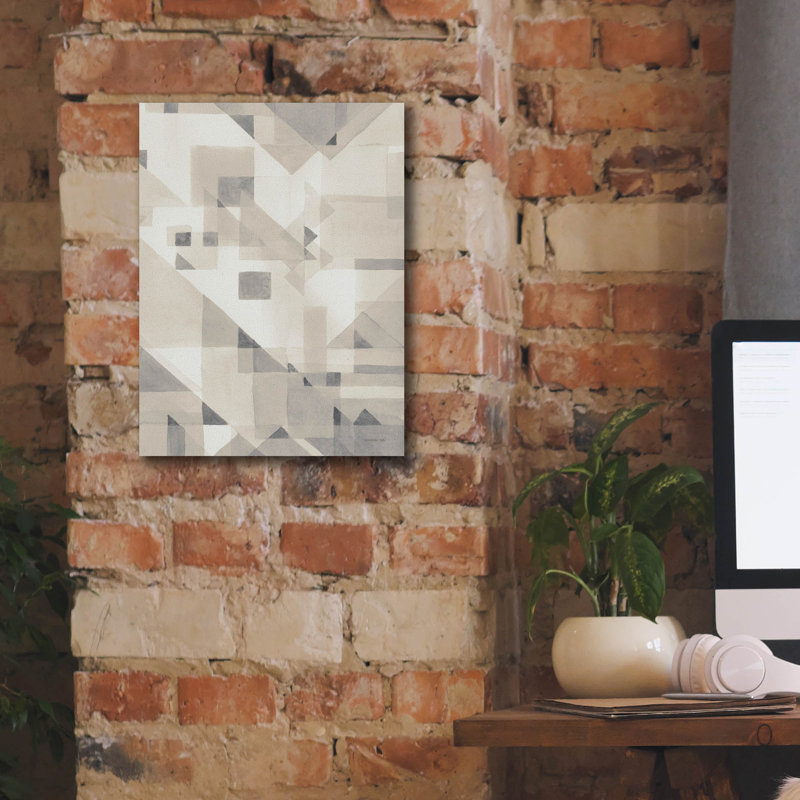 «Try Angles 4 Neutral C» par Danhui Nai, art mural sur toile, H 16 pi x l 12 pi