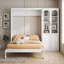 Grand lit escamotable avec armoire de rangement-132936721