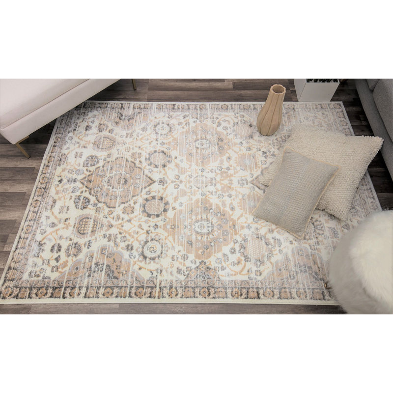 Oriental Sugar Cookie Area Rug, Rectangle 9' x 12'