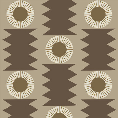 Drystone - Umber Wallpaper