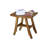 Satori by EcoDecors, Teak Shower Bench, Teak Shower Stool, Teak Stool for Inside Shower, Small Shower Stool, Teak Foot Rest, Teak Shower Bench For Inside Shower, in Earthy Teak-19007445