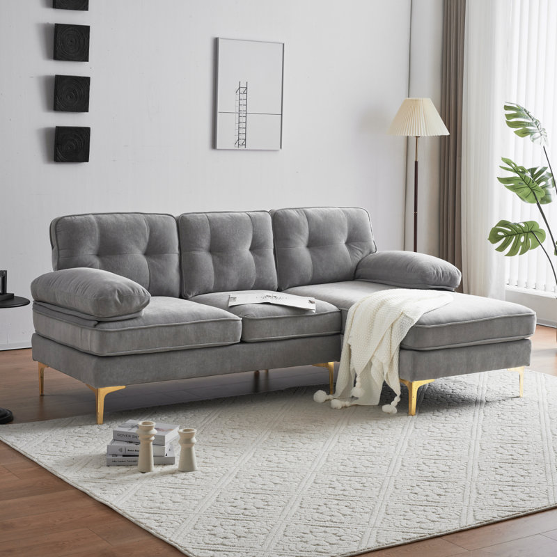 Canapés modulaires de 82,6 po en L