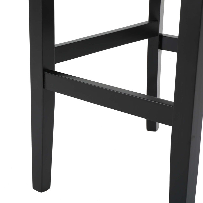 Tabouret de bar rembourré avec garniture cloutée, ensemble de 2
