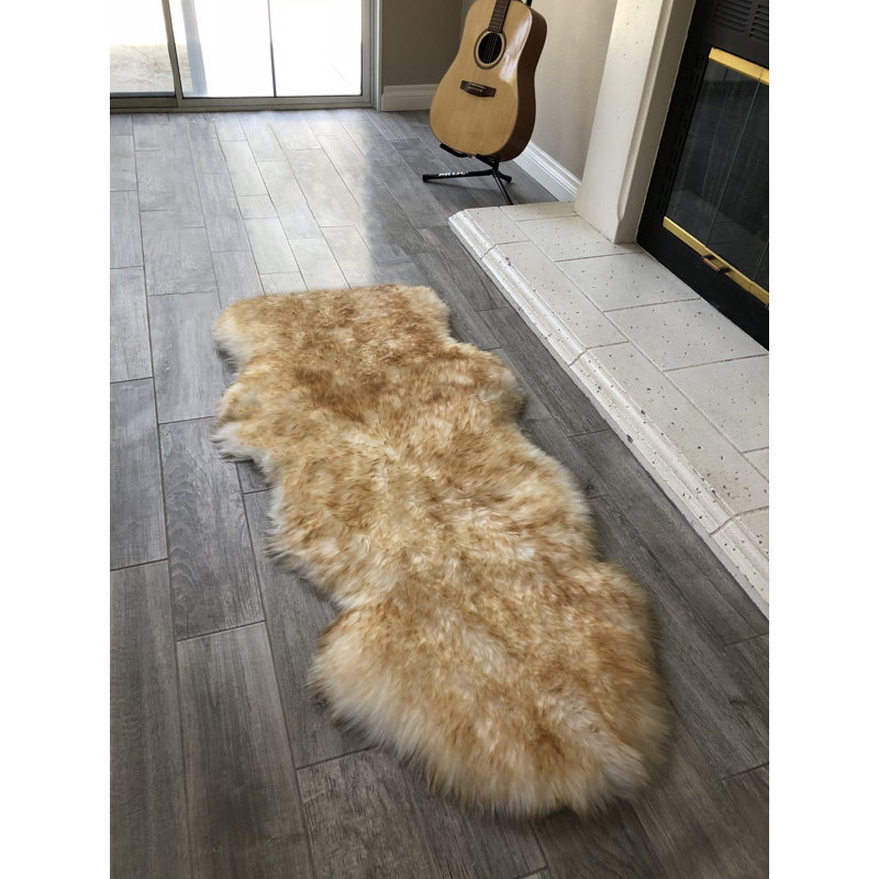 Tapis brun à poils longs Atterberry, Nouveauté 2 pi x 4 pi