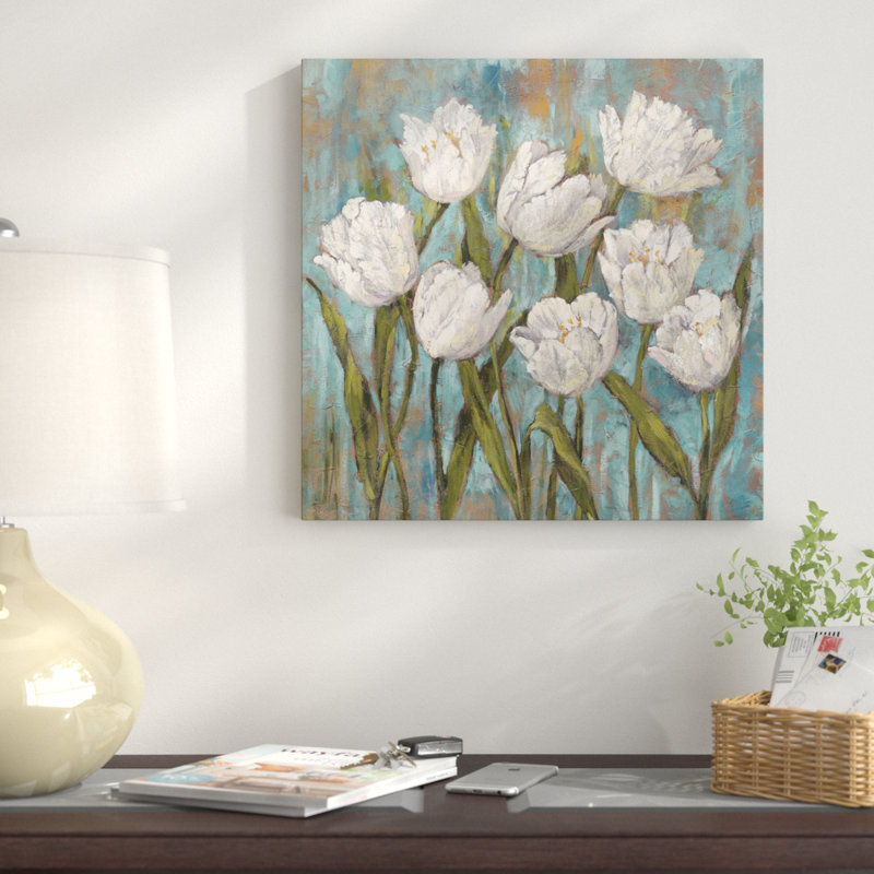 « isabelb jardin ii », reproduction d’art sur toile, H 48 po x l 48 po x P 1,5 po, Toile tendue, Pas de tapis
