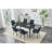Elegant Modern Dining Table, Sintered Stone Metal Frame, Kitchen Safe
