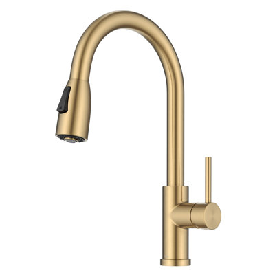 Robinet de cuisine rétractable à 2 fonctions KRAUS Coda