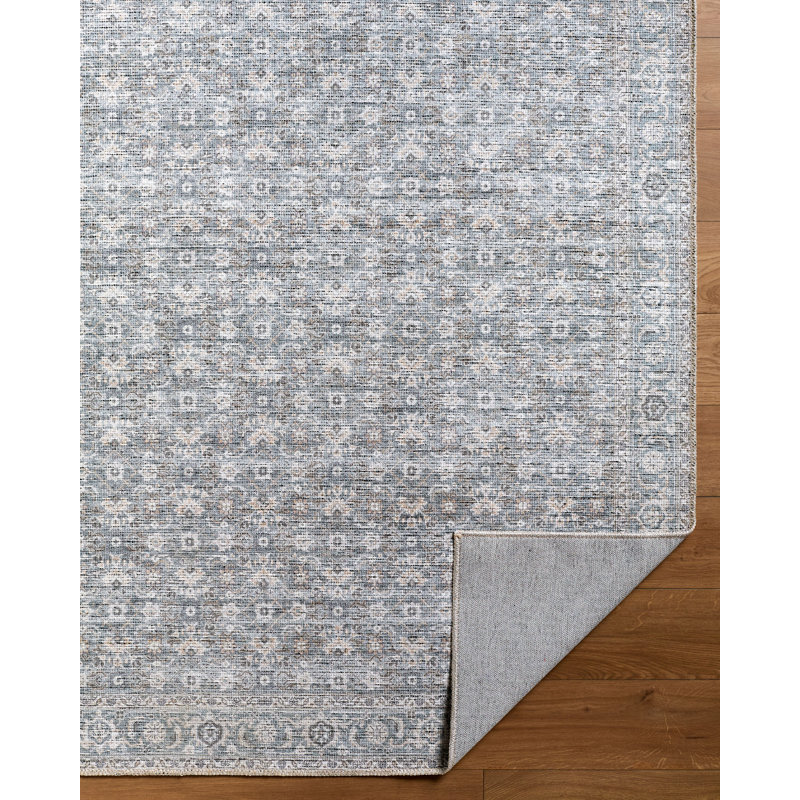 Becki Owens X Livabliss Aureta Machine Woven Rug, Blue, Runner 2'7" x 7'10"
