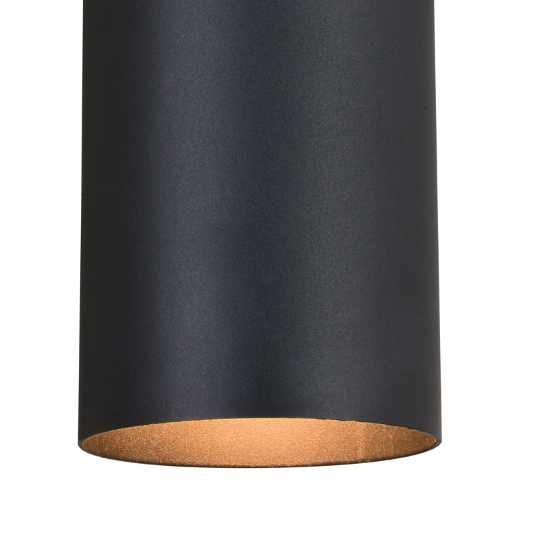 Applique murale d'extérieur en aluminium Édith, Noir texturé, H 20 po x l 5 po x P 8 po, Haut / Bas