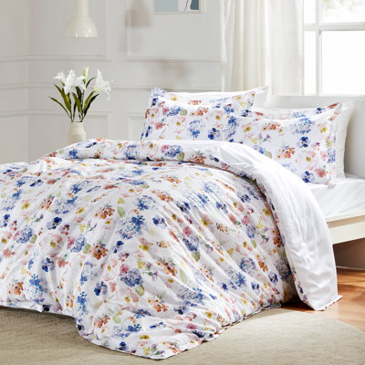 Cotton Twill Floral Duvet Cover