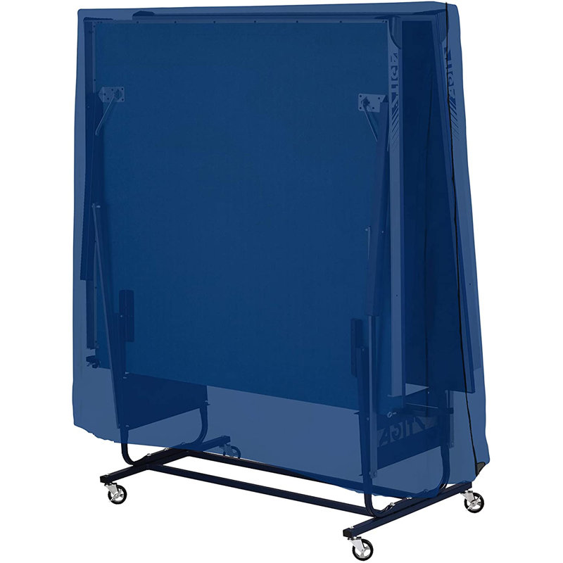 Housse de tennis de table pliante robuste et imperméable, housse de table de ping-pong résistante aux rayons UV , Gris