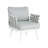 Steel Club Chair Set of 2, off White+Gray-177728877