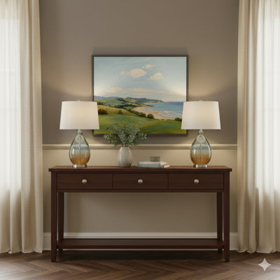 Lampe de table en verre Ombre, ensemble de 2