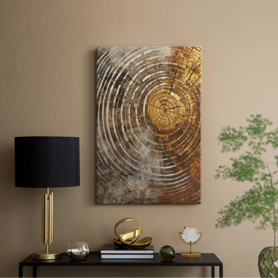 Série ABSTRACT CXLV III - Toile tendue avec châssis Premium - Prêt à être accroché
