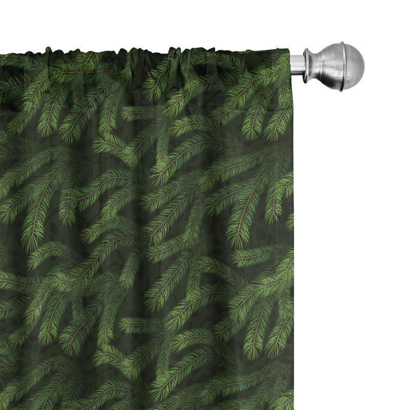 Semi-Sheer Rod Pocket Curtain Panels, 28" x 63"