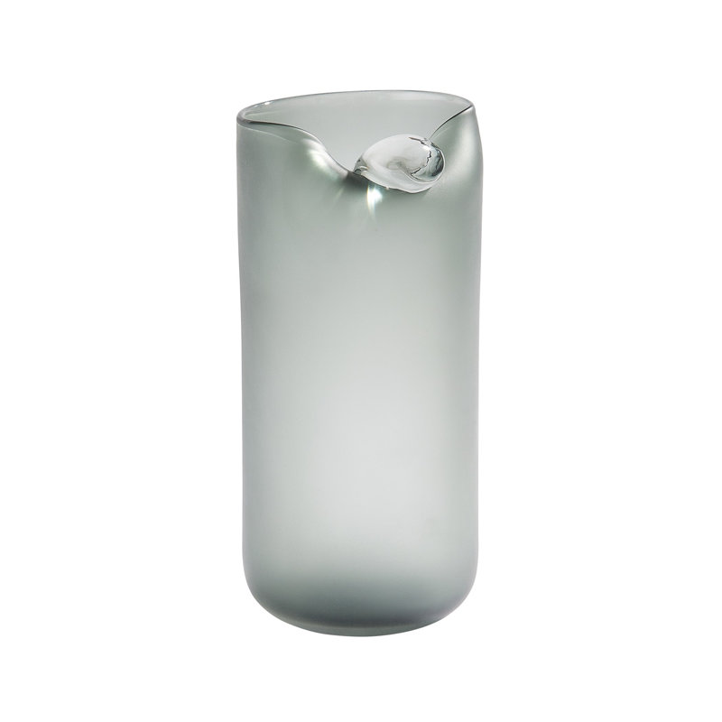 Poise Vase, 12.75" H x 5.75" W x 5.75" D, Gray