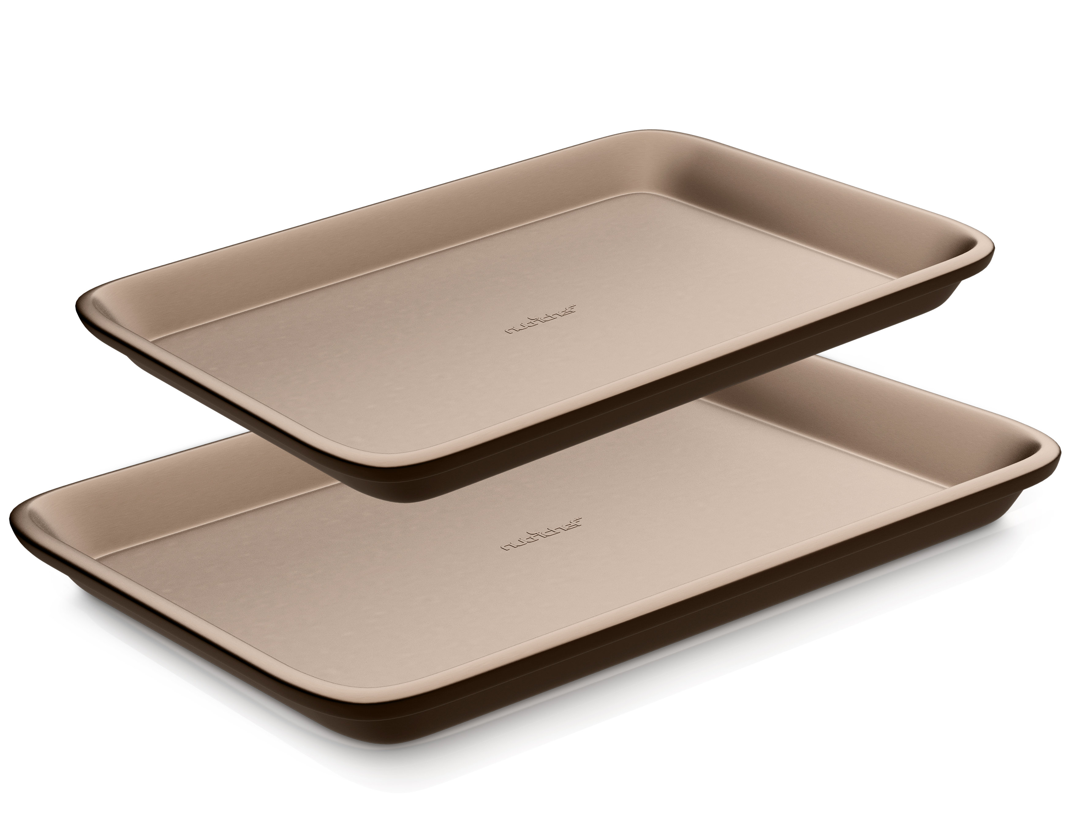 Joytable Cookie Sheet Set, Cookie Sheet Non-Stick Sets for Oven, Brown, 4  Pack