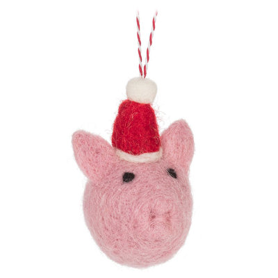 3'' Fabric Animals Shatterproof Hanging Figurine Ornament