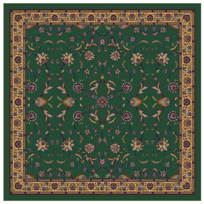 Alminus Isfahan Emerald Oriental Area Rug