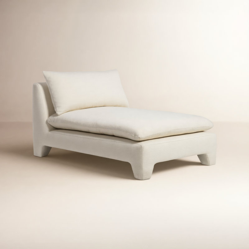 ESTELLE CHAISE CREAM, Cream Basketweave