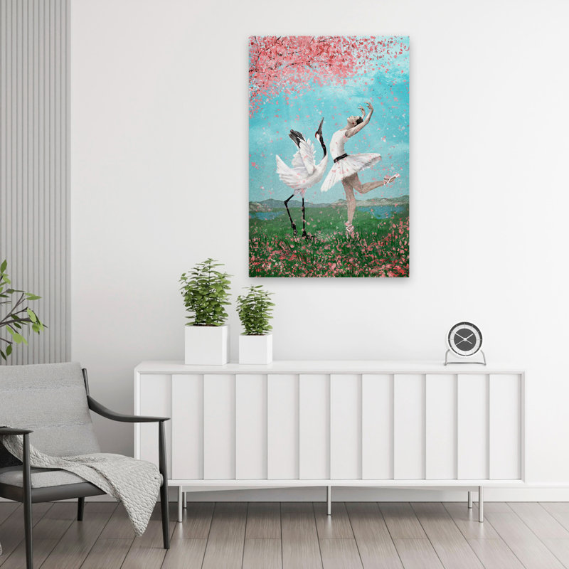 Danse comme aucun autre - Art figuratif surréalisme urbain et pop, H 36 po x l 24 po