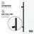 Elan E-class 46" W x 34" D x 76" H Sliding Frameless Shower Enclosure with 3/8" Clear Glass-55865512