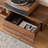 Black walnut solid wood TV cabinet-1867887006