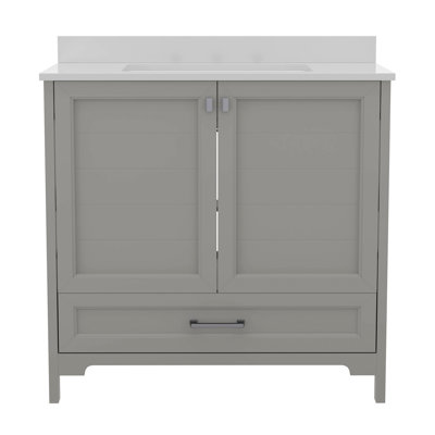 Bathroom Vanity With Undermount Sink, Cabinet, And Drawer
