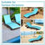 Chaise longue en rotin réglable en rotin 2 pièces Latitude Run®