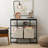 Hyacinth Storage Shelf Cubes - Whitewash Wicker Baskets - Set of 6-305017718