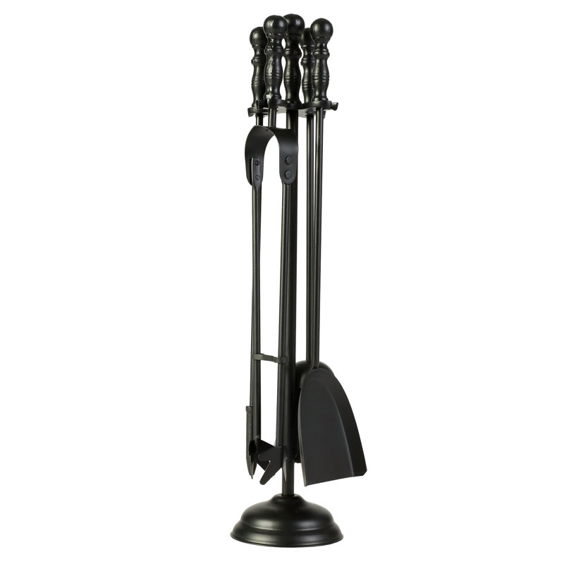 Alcivar Iron Fireplace Tool Set