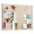 Tableau d'affichage mural avec babillards suspendus en bois de lin-207933087