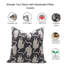 Coussin décoratif en lin épais fait à la main Fabividine Mushak Block - 24 x 24 po-884887814-884887838