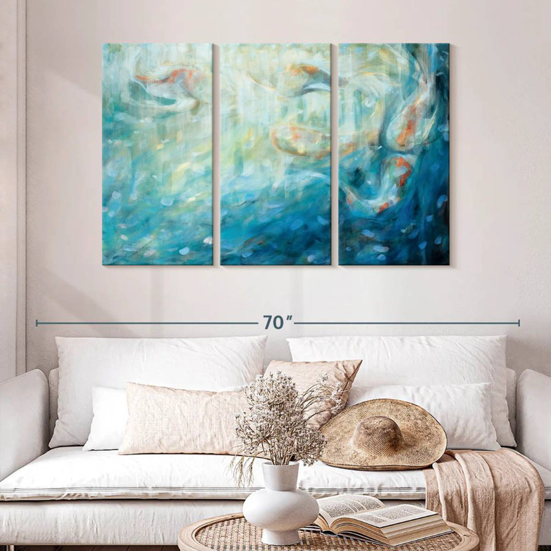 Brampt Playing Koi, 32" H x 50" W
