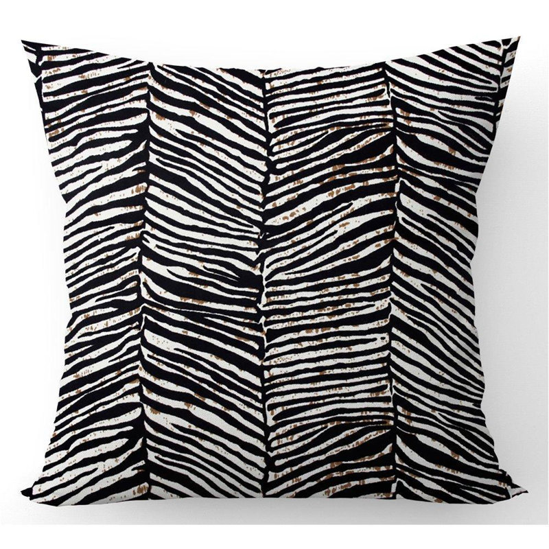 Sturges Zebra Animal Print Square Throw Cushion